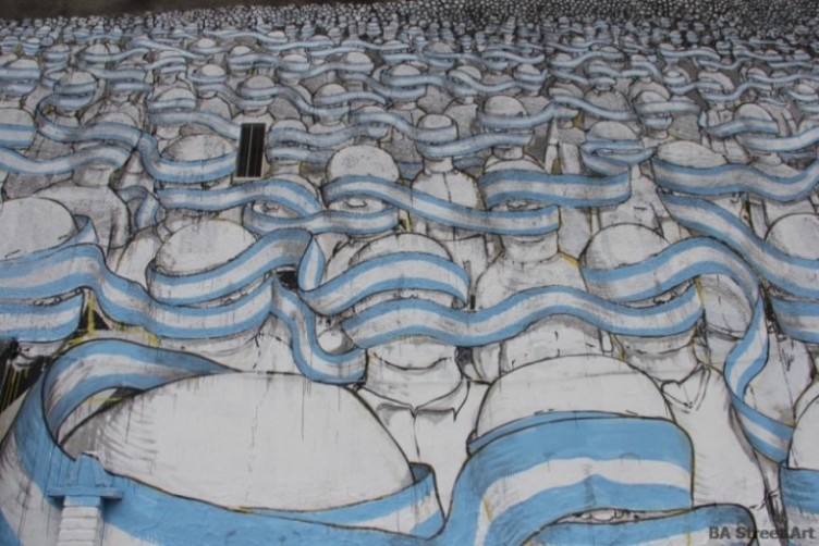 blu mural flag argentina buenos aires photo BA Street Art buenosairesstreetart.com