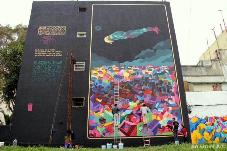 buenos aires murales Triangulo Dorado © BA Street Art graffiti buenosairesstreetart.com