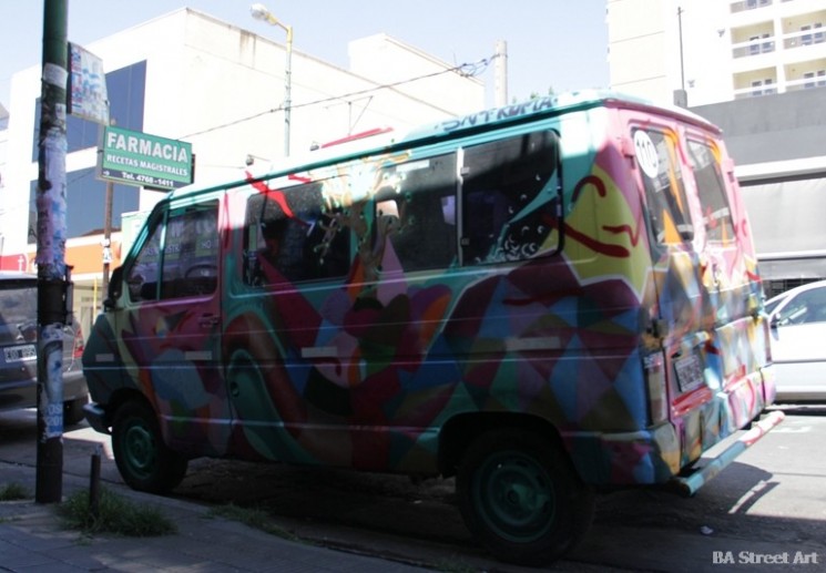 van graffiti colour street art buenos aires arte callejero camioneta pintada argentina