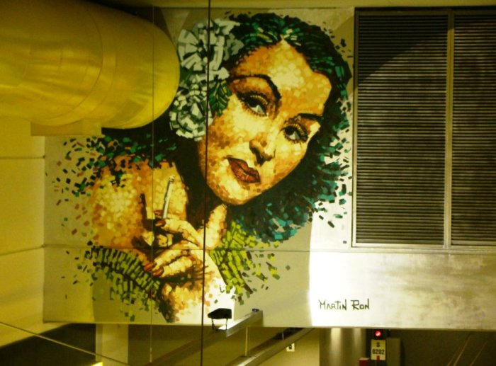 murales linea h subte lean frizzera martin ron parque patricios buenos aires